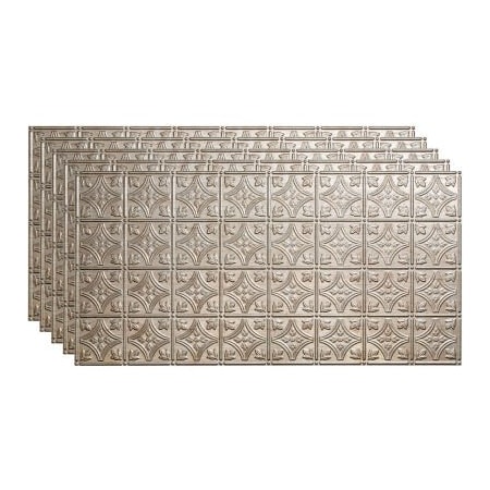 Acoustic Ceiling Products Fasade Traditional Syle # 1 - 48-3/8" x 24-3/8" PVC Glue Up Tile in Vintage Metal - PG5034